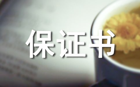 认错的保证书锦集九篇
