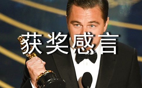 关于个人获奖感言