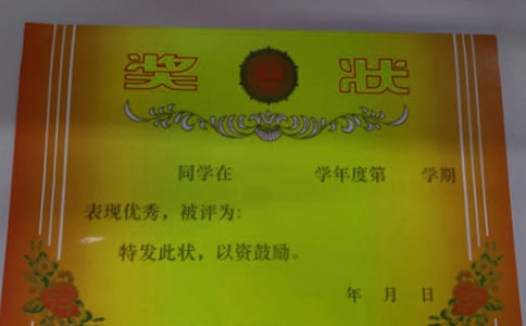 奖状作文300字