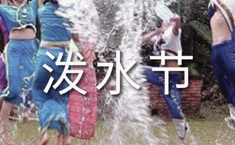 泼水节活动方案